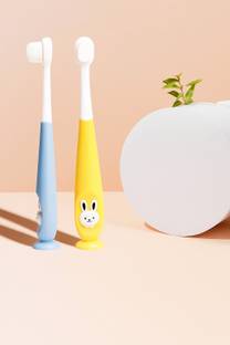 Magic Pebbles BPA Free Baby Toothbrush Supersoft Bristles for Kids/Babies/Toddlers 18M+ Extra Soft Toothbrush