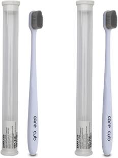 CARE CUB White Flat Nano10000 Bristle BPA Free Effect For Sensitive Teeth Ultra Soft Toothbrush