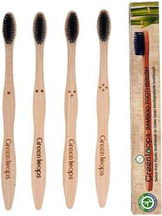 GREENLOOPS Ecofriendly bamboo Soft Toothbrush