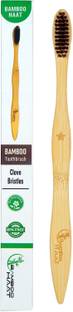 Bamboo Haat Bamboo Toothbrush with Clove infused Bristles (Pack Of 1) Ultra Soft Toothbrush