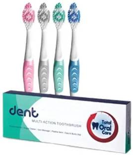 Bazingaa Multi - Action Toothbrush (4 N) Medium Toothbrush