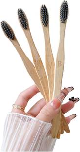 Jiyana Wooden Toothbrush Soft Bristles Eco-Friendly Anti-Microbial Tooth Brush Ultra Soft Toothbrush