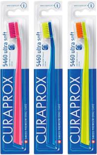 Curaprox CS 5460 Toothbrush | Extra gentle bristles | Swiss Oral Care| Pack of 3 Extra Soft Toothbrush