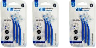 STIM Interdental Angular ISO 3 | Easy Cleaning Between Teeth | For Wide Gaps Soft Toothbrush