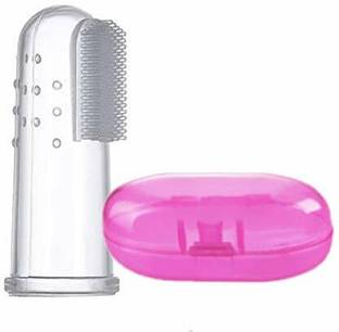 granny cares | 2 FINGER TOOTH BRUSH FOR BABIES WITH BOX | Ultra Soft Toothbrush