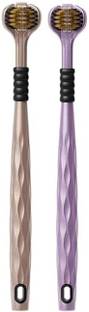 ZIVINI Ultra Soft Bristles Deep Cleaning Triple Action Manual Toothbrush Eco-Friendly Ultra Soft Toothbrush