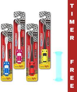 Dentoshine ZIPPY for Kids (Ages 3+) Extra Soft Toothbrush