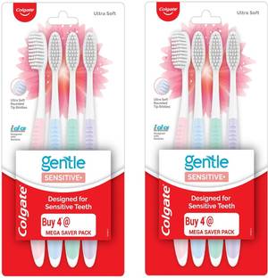 Colgate Sensitive Soft Bristles Toothbrush - 4 Pcs ( Pack of 2 ) Ultra Soft Toothbrush