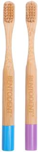 bentodent Kids toothbrush Natural Bamboo Bristles Ultra Soft Toothbrush
