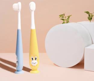 Magic Pebbles BPA Free Baby Toothbrush Supersoft Bristles for Kids/Babies/Toddlers 18M+ Extra Soft Toothbrush