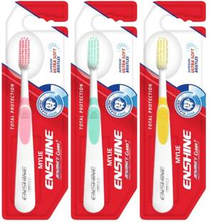 Mylie Enshine Advance Clean Toothbrush with Ultra Soft Bristles Tongue Cleaner Ultra Soft Toothbrush