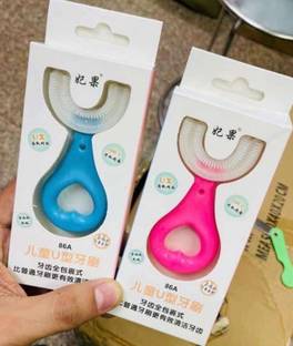 YASHG U Shape Tooth Brush for 2 to 6 years Kids Extra Soft Toothbrush