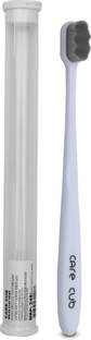 CARE CUB White ZigZag Nano10000 Bristle BPA Free Effect For Sensitive Teeth OralGum Extra Soft Toothbrush