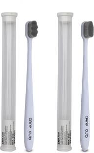 CARE CUB Whit Flat & ZigZag Nano10000 Bristle BPA Free Effect For Sensitive Teeth Ultra Soft Toothbrush