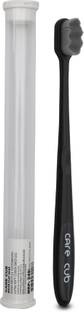 CARE CUB Black ZigZag Nano10000 Bristle BPA Free Effect For Sensitive Teeth OralGum Ultra Soft Toothbrush
