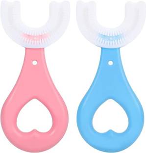 PGADHIYA U Shape Toothbrush Kids, U-Shaped Convenient Tooth Cleaning Brush Extra Soft Toothbrush