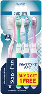 SENSOPROX Sensitive Pro Combo of 4 Ultra Soft Toothbrush