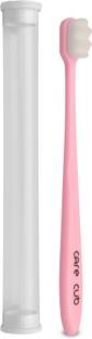 CARE CUB Pink ZigZg Nano10000 White Bristl BPA Free Perfect For Sensitive Teth Ultra Soft Toothbrush