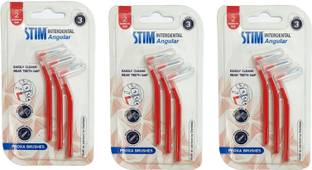 STIM Interdental Angular ISO 2 | Easy Cleaning Between Teeth | For Narrow Gaps Soft Toothbrush