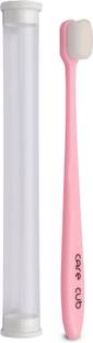 CARE CUB Pink Flat Nano10000 White Bristl BPA Free Perfect For Sensitive Teth Ultra Soft Toothbrush
