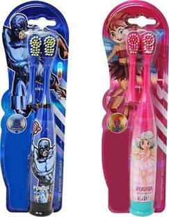 JELLIFY Electric Cartoon Printed with Extra Soft Bristles Head for Kids, Boys, Girls Extra Soft Toothbrush