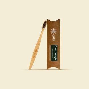 Saka Organics Bamboogie Toothbrush | Eco-Friendly Bamboo Toothbrush Extra Soft Toothbrush
