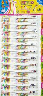 RARE-ZONE Tattoo Kids Medium Soft Tooth Brush Medium Toothbrush