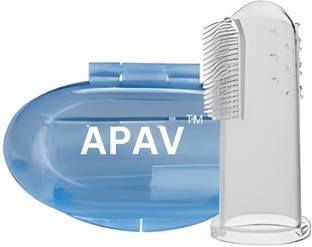 APAV Baby Oral Care Soft Finger toothrush | Perfect for Gums, Teeth & Tongue Cleaning Extra Soft Toothbrush