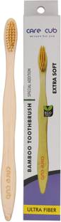 CARE CUB UltraFiber Bambo Toothbrush EcoFrindly Antibacterial Biodegradable in Elegant Soft Toothbrush