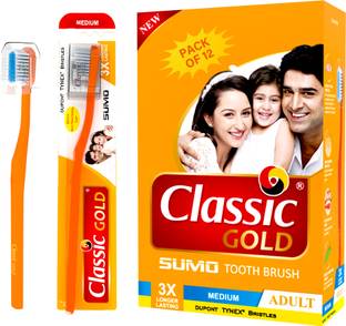 CLASSIC GOLD SUMO Medium Toothbrush