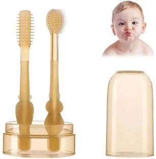 DHRIX Baby Oral Cleaning Brush Tooth & Tongue with storage box Ultra Soft Toothbrush