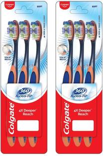 Colgate 360 Flosstip Combo Packs Soft Toothbrush