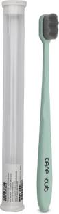CARE CUB Green ZigZag Nano10000 Bristle BPA Free Effect For Sensitive Teeth OralGum Ultra Soft Toothbrush