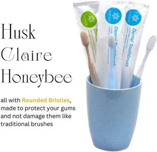 NATUUR Daito Extra Gentle Bristles Toothbrush, Octagonal Handle, Extra Soft Toothbrush