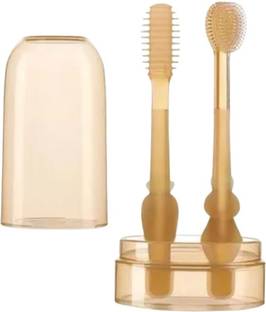 VKK TRADERS Soft Silicone Tongue brush For Baby, Extra Soft Baby Oral Cleaning Toothbrush Extra Soft Toothbrush
