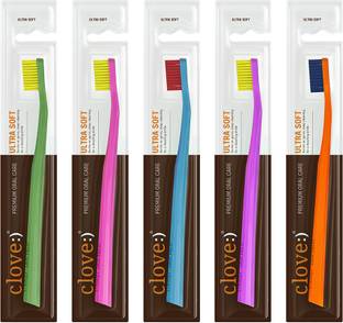 Clove 4160 Bristles Toothbrush for Sensitive Teeth & Gums Diamond shape head Ultra Soft Toothbrush