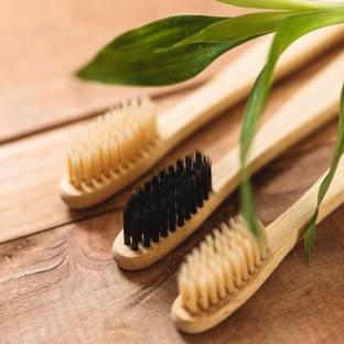 Naturally Eco Friendly 100%Natural Bamboo Toothbrush Teeth Whitening Soft Bristles Soft Toothbrush