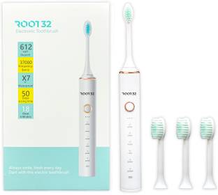 Root32 Toothbrush Soft Dupont Bristles 37000 Frequency Waterproof 6 Modes 4 Brush Head Soft Toothbrush
