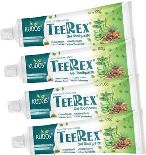 Kudos Ayurveda Teerex Gel Toothpaste (100g x 4) Toothpaste