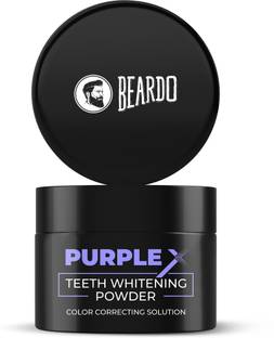 BEARDO Purple X Teeth Whitening Powder | Stain and Yellow Teeth Removal Teeth Cleansing