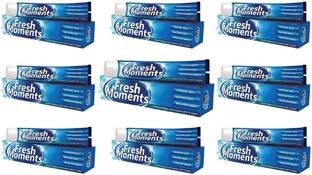 fresh moments Refreshing & Whitening Pack of 9 Toothpaste