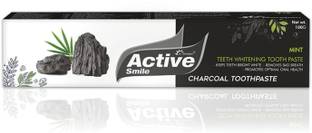 Dr. Morepen Active Smile Charcoal Toothpaste for Teeth Whitening & Bad Breath Removal Toothpaste