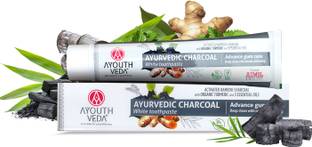 Ayouthveda Ayurvedic Charcoal White ToothPaste Toothpaste