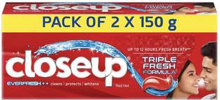 Closeup Everfresh+ Red Hot Gel Toothpaste 150 g (Pack of 2) Toothpaste