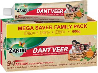 Zandu Dantveer, Indias 1st with Irimedadi oil, Fights 9 dental problems Toothpaste