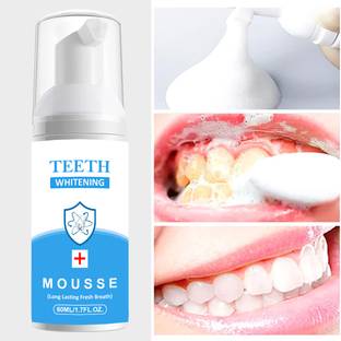 Vishvambhari Teeth Whitening Mousse Foam For Gums, Stain Removal Freash Breath Toothpaste