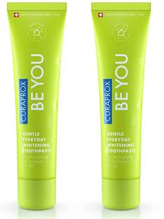 Curaprox Gentle Everyday Whitening Toothpaste (Apple + Aloe) 60ml x Pack of 2 Toothpaste