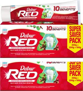 Dabur Red Ayurvedic Paste (Combo Pack 1+1, 500g-each) Toothpaste
