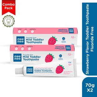 MeeMee Fluoride-Free Toothpaste, Strawberry Toothpaste