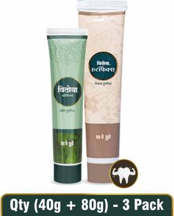 Vithoba Premium Toothpaste 40g & Rootfix Toothpaste 80g Toothpaste Toothpaste